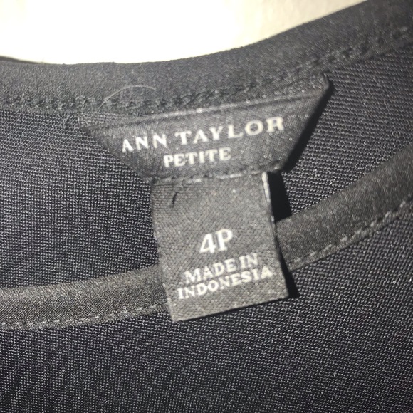 NWOT 4P Ann Taylor Regal Black Dress - Picture 8 of 8